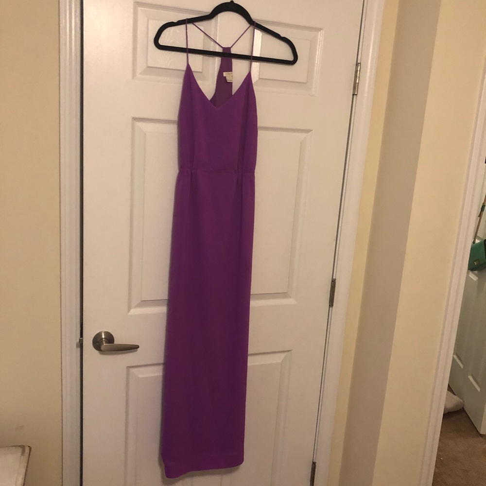 J. Crew Purple Midi Dress